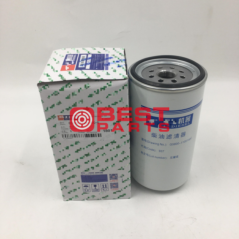 Truck Engine Parts Diesel Fuel Filter G5800-1105140C G5800-1105140C-937 L6500-1105140  CX1020