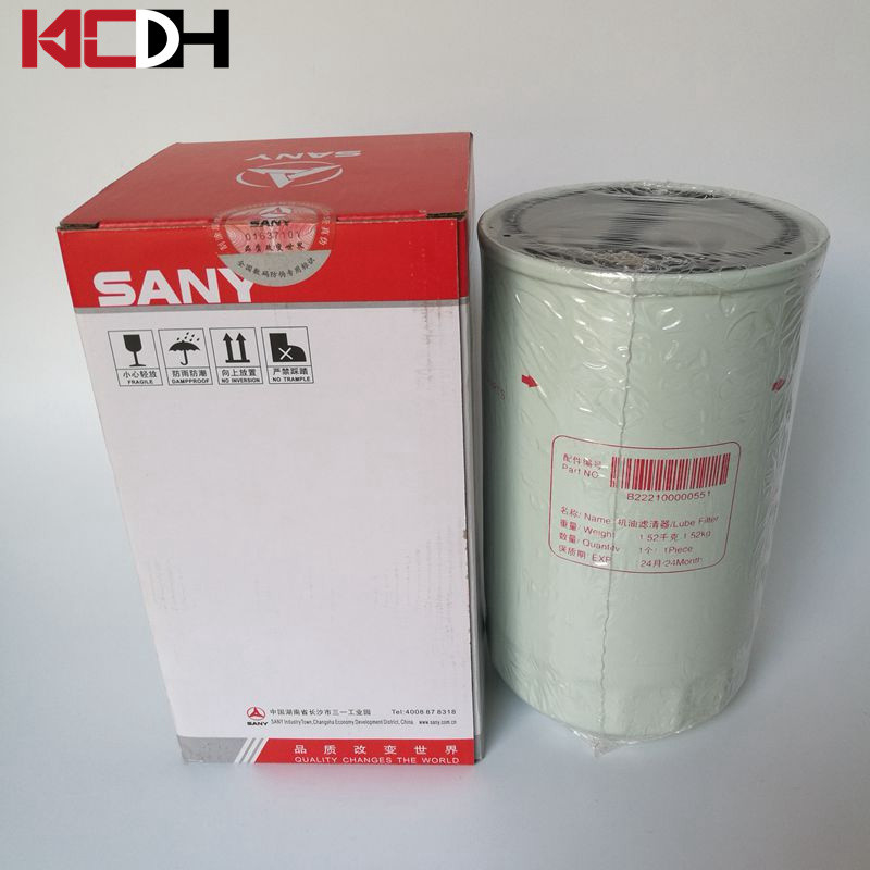 Sany Excavator Engine Parts Spin-on Combination Oil Filter B222100000551
