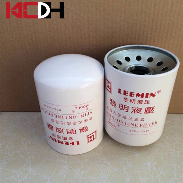 Excavator Loader Leemin Hydraulic Oil Filter Rotary Pipeline Filter Spx-10X25