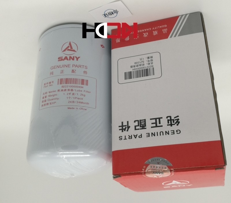 ISO9001 Excavator Oil Filter SJ120B  For SANY