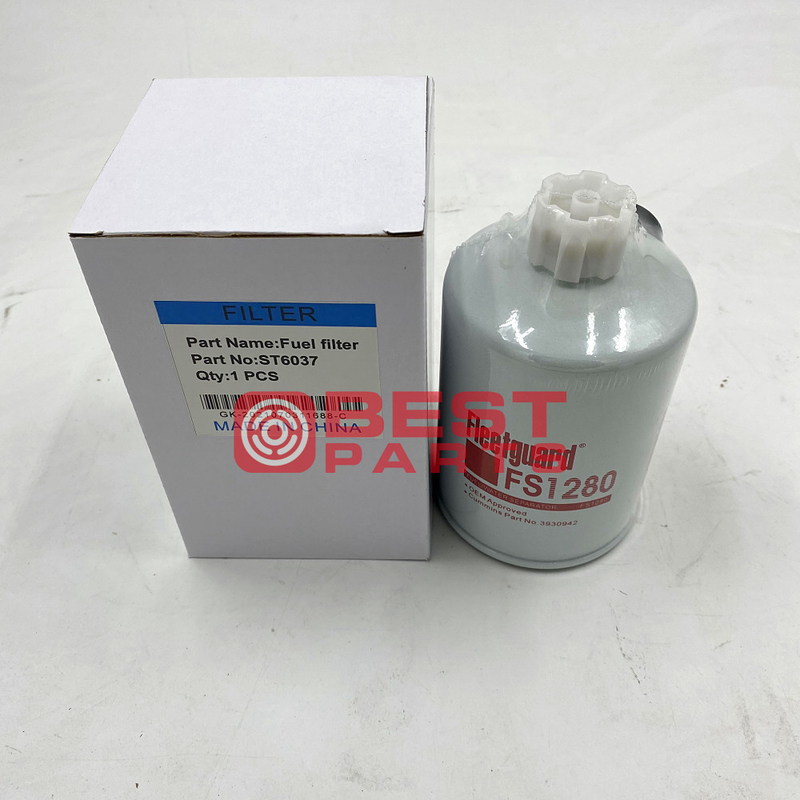 Excavator Parts Fuel Water Separator Filter ST6037 FS1280 For Fleetguard Dongfeng Cummins